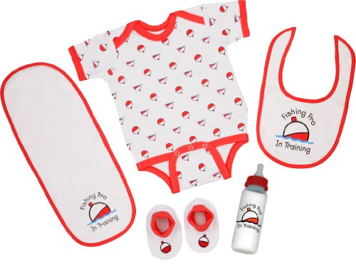 Rivers Edge 5-Piece Baby Gift Set For The Fishing Pro In Training