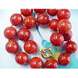 Red Sponge Coral Necklace