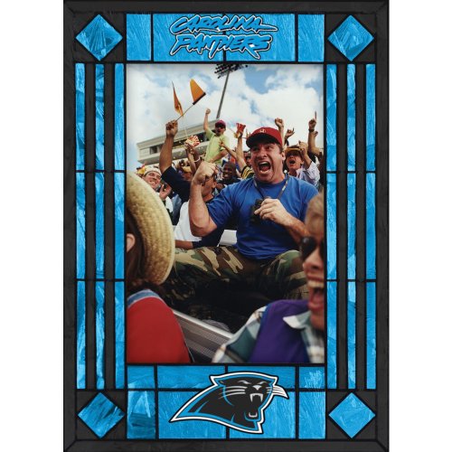 Carolina Panthers Art Glass Frame