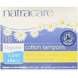 Natracare Organic Super Tampons, 10 Count