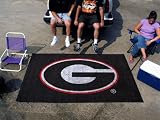 Georgia University Bulldogs Black 5' x 8' Ultimate Tailgater Mat