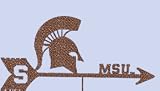 Michigan State Garden Stake Weathervane