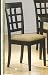 SET OF 2 CHAIRS IN A RICH CAPPUCCINO FINISH NEW
