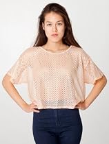 American Apparel Mesh Mid-Length Tee