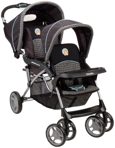 Kolcraft Drake Plaid Express Rider Universal Tandem Stroller