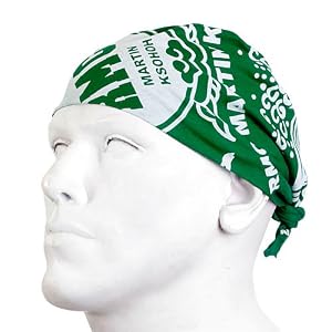 RMC Martin Ksohoh Green Bandanna. RMC2918