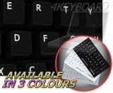 ENGLISH US NON-TRANSPARENT KEYBOARD STICKER WITH BLACK BACKGROUND