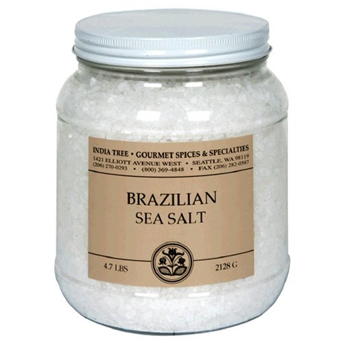 India Tree Brazilian Sea Salt, 4.7-Pound Jars (Pack of 2)