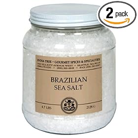 India Tree Brazilian Sea Salt, 4.7-Pound Jars (Pack of 2)