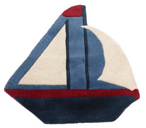Freckles Marine Wool Rug