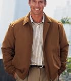 Micro-Suede Zip-Out Short Bomber Style Jacket