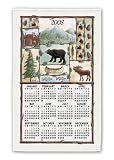 Northern Exposure Moose Bear 2009 Linen Calendar Towel