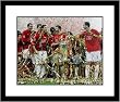 2008/09 Manchester United Team Framed 8x10 Photograph UEFA Champions League Final Celebrations with Confetti