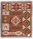 "Kokopelli" Native American Tapestry Throw Blanket 50" x 60"