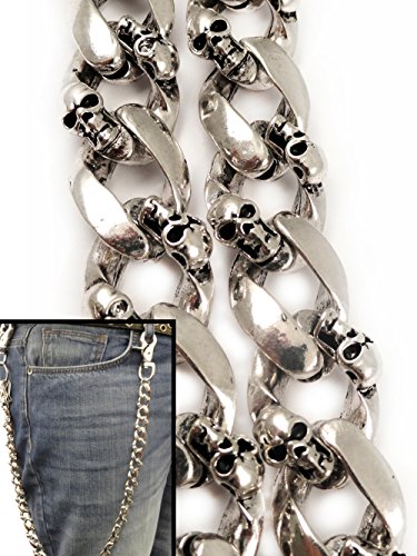Graveyard Skulls Tough Link Jean and Wallet Chain