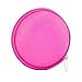 BestTopc Carrying Pocket Storage Canvas Earphone Case for Earphone MP3 Rose Red