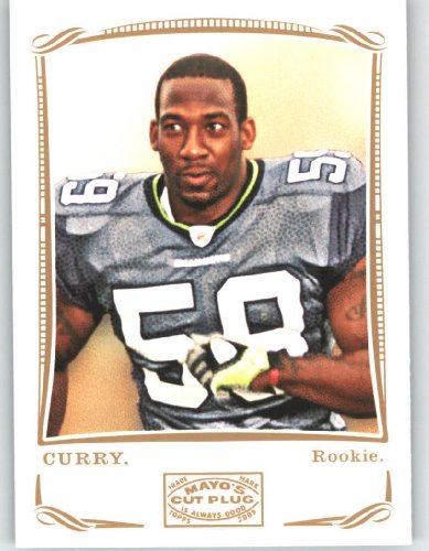 Aaron Curry - RC - Rookie Card - Seattle Seahawks - 2009 Topps Mayo Football Card # 2 / NFL Trading Card in Screwdown Case!