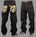 Avirex - Avirex "Chief Sunburst" Mens Denim Jeans - Black