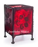 Moroccan Kazou Henna Candle Holder Purple