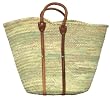 Moroccan Straw Summer Beach / Shopper / Tote Bag 26" X 17" X 12"