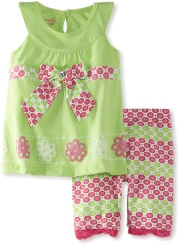 Nannette Girls 2-6x 2 Piece Knit Shirt and Short