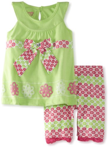Nannette Girls 2-6x 2 Piece Knit Shirt and Short