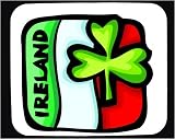 Mouse Pad with Ireland, Irish, cloverleaf