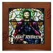 St Andrew on a Framed Tile