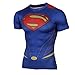 Topway Men's Short Sleeve Crewneck Compression Super Heroes T-shirt Wicking Tee