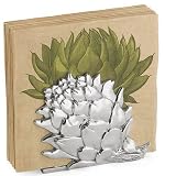 Artichoke & Garlic Napkin Holder w/Luncheon Napkins