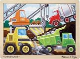 kids and infants educational toys item: Melissa & Doug Construction Site Wooden Jigsaw Puzzle