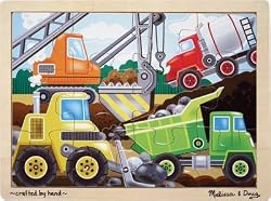 MELISSA & DOUG CONSTRUCTION SITE 12 PC JIGSAW PUZZLE