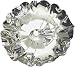 Stainless Steel Decorative Round Tray. Flower Design. Heavy Duty. Overall size 11-1/2.