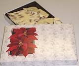 Scott's Cakes 1 lb. White Chocolate Almond Bark in a Poinsettia Box