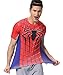 Red Plume Men's Compression Sports Fitness Shirt Armor, Men Spider T-Shirt (L) Red
