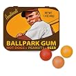 Baseball Ballpark Hot Dog Beer Peanut Flavored Gum Balls