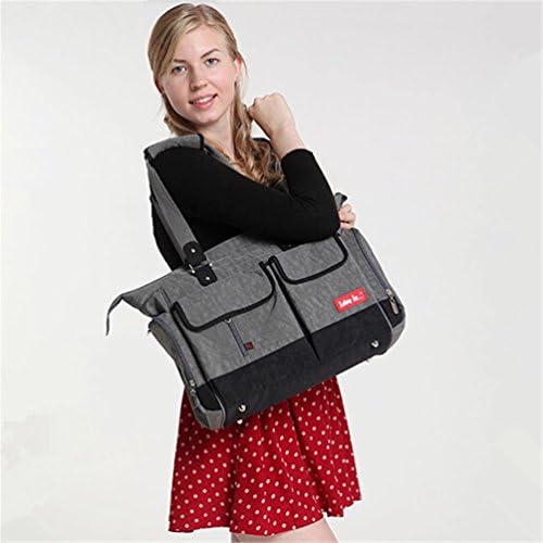 Dad Diaper Nappy Bag Size Large with Changing Pad Grey