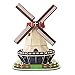 Creative 3D Puzzle Paper Model Holland Windmill DIY Fun & Educational Toys World Great Architecture Series, 45 Pcs