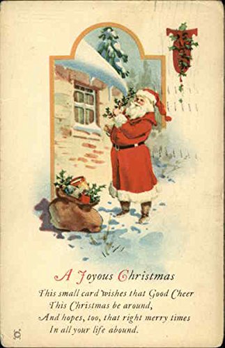 A Joyous Christmas, This Small Card Wishes That Good Cheer This Christmas be Around Original Vintage Postcard A Joyous Christmas, This Small Card Wishes That Good Cheer This Christmas be Around Original Vintage Postcard