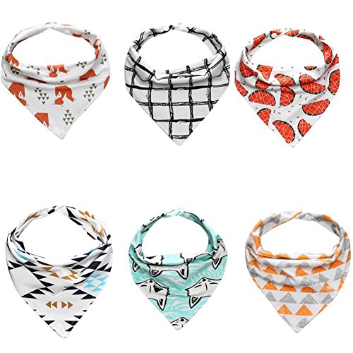 Baby Kids Cotton Bandana Bibs Feeding Saliva Towel Dribble Triangle Waterproof by FEITONG