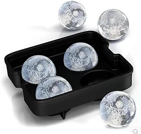 Round Ice Ball Tray - 4 Large ice spheres -