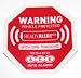 4 AUTO CAR SECURITY GPS DEVICE ALARM STATIC CLING STICKERS DECALS!