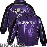 Baltimore Ravens Big and Tall Pleather Jacket, 6X