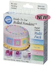 Pastel color fondant multi-pack, Wilton