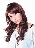 「YW060 4/33H 耐熱180℃ 人気 ファッション フル ウィッグ ボブ カール 人工頭皮」の画像