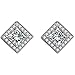 Stud Earrings Jewelry 18k White Gold Plated Fashion Jewelry Sets for Women