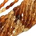 Hessonite Brown Garnet Faceted Oval Beads 6-9mm/13.5 Inch Strand