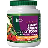Berry Green Superfood with Goji, Acai & Raspberry, Raw Organic Nutrition- Vegan & Gluten Free - 240 Grams