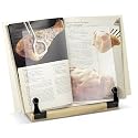 Deluxe Acrylic Cookbook Holder with Wood Base