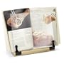 Deluxe Acrylic Cookbook Holder with Wood Base